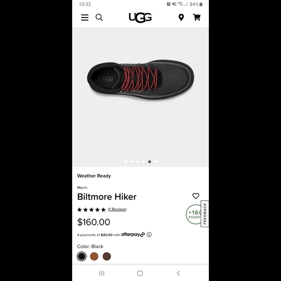 NEW UGG Biltmore Men's Hiker Boots sz 9 - Picture 6 of 7